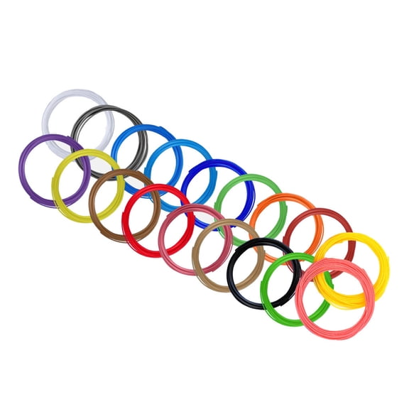 Kieccall 3D Pen Filament PLA 10 Colors Each 16.4 Ft Refill Pack 3D Printing Craft Drawing