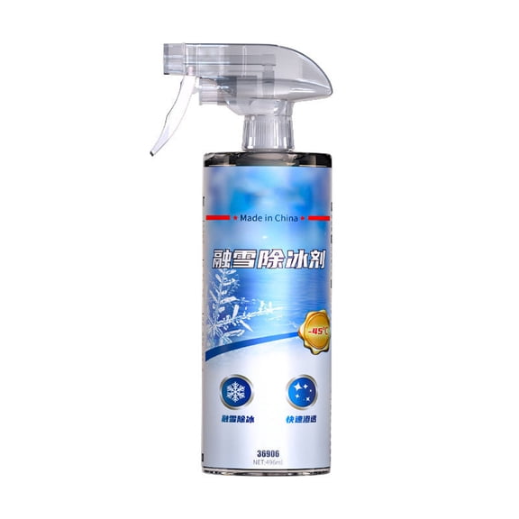 Kieccall 496ml Multi-Purpose Snow Melting Agent - Windshield Ice Remover for Cars, Refrigerators & Freezers, Fast-Acting Formula