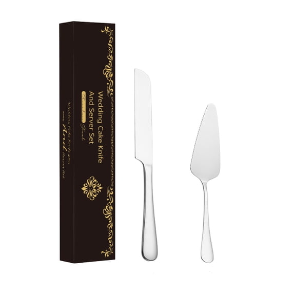 Kieccall 8 Inch Stainless Steel Bread Knife Set Kitchen Baking Tool for Bread Slicing and Cutting