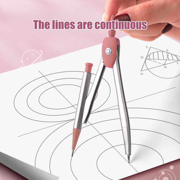 Kieccall 8 Piece Geometry Compass Ruler Set Math Drawing Stationery Kit for Office Gift