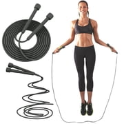 Kieccall 9.2 Ft Adjustable PVC Speed Jump Rope Non Slip Handles for Cardio Endurance Fitness Workout