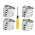 thumbnail image 1 of Kieccall Adjustable 304 Stainless Steel Duct Clamps Hose Clamp Pipe Clamp Air Ducting Clamp Worm Drive Hose Clamps, 1 of 5