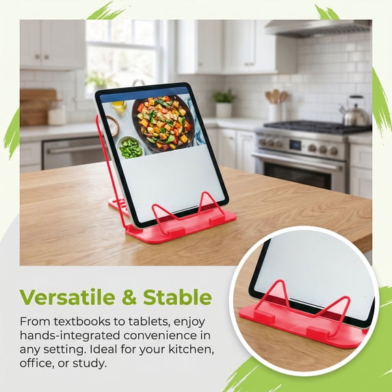 Kieccall Adjustable Reading Stand Document Holder Hands Free Desk Stand Gift