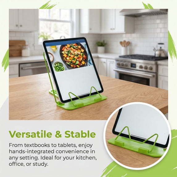 Kieccall Adjustable Reading Stand Document Holder Hands Free Desk Stand Gift