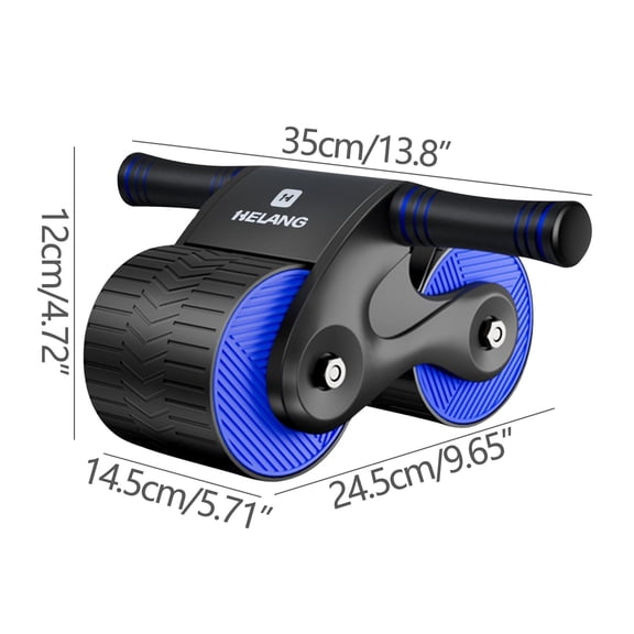 Kieccall Automatic Abdominal Wheel - Auxiliary Roller Design Non-Slip Grip, Home Abdominal Training for Core Strength & Muscle Toning