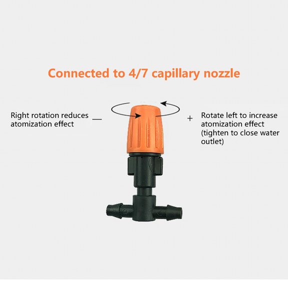 Kieccall Automatic Watering Misting Nozzle Micro Irrigation System Fine Mist Sprinkler for Garden Plant Flower Lawn Home Irrigation System Gift