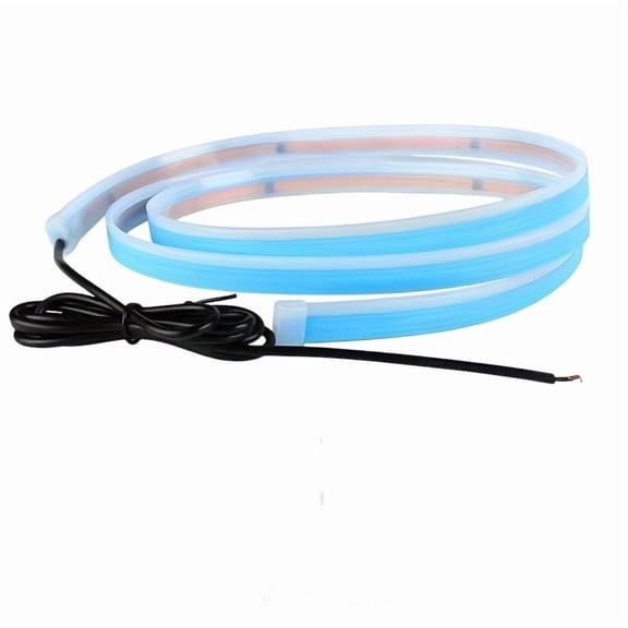 Kieccall Automotive Engine Hood Gap LED Accent Light Strip, Cool White Glow Effect Under Hood Lighting Kit for Custom Car Styling and Night Shows