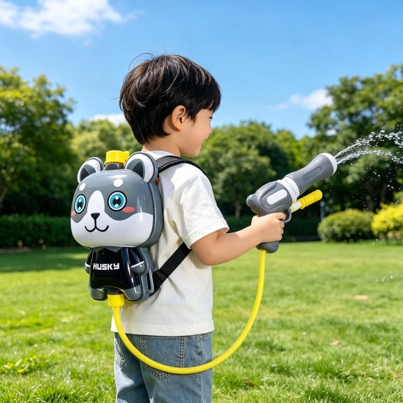Kieccall Backpack Water Blaster, Large Capacity Press Sprayer for Pool Backyard Outdoor Leisure Summer Interactive Water Games