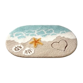 Kieccall Bathroom Absorbent Floor Mat 15.7 by 23.6 Inch Non Slip Bath Rug Gift