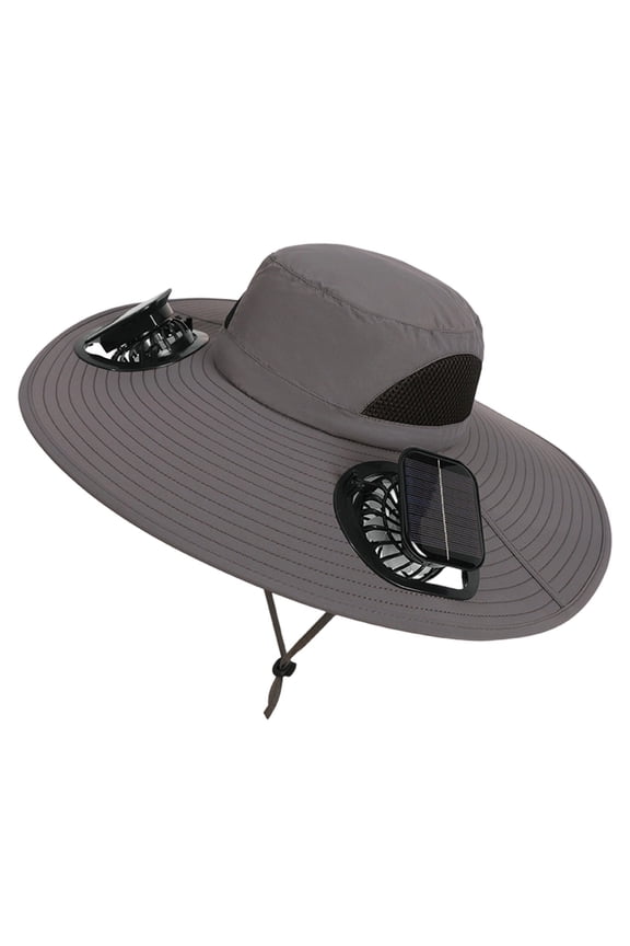 Breathable Sun Protection Visor Hat Built In Cooling Fan Outdoor Headwear For Summer Travel Sports Activity Gift