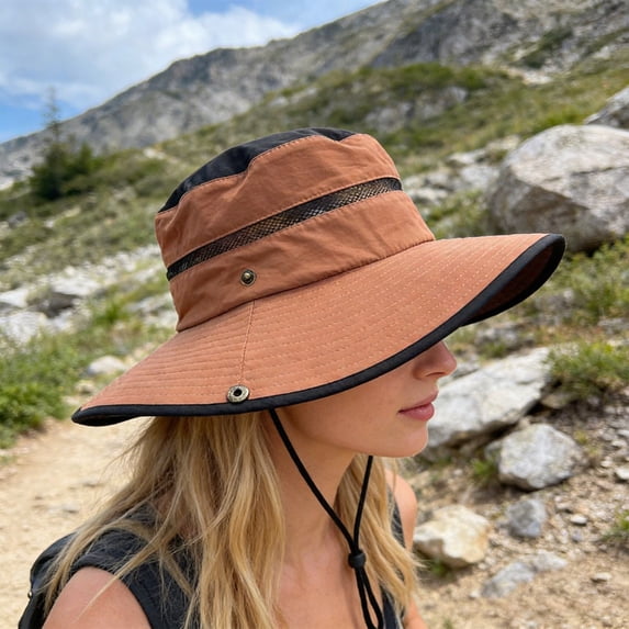 Kieccall Bucket Hat Breathable Sun Cap Wide Brim UV Protection for Beach Travel Camping and Outdoor Activities Gift