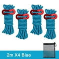 thumbnail image 1 of Kieccall Camping And Hiking Outdoor Camping Tent Rope 4mm Thick Reflective Rope Draw Rope 2 Meters Wind Rope, 1 of 8