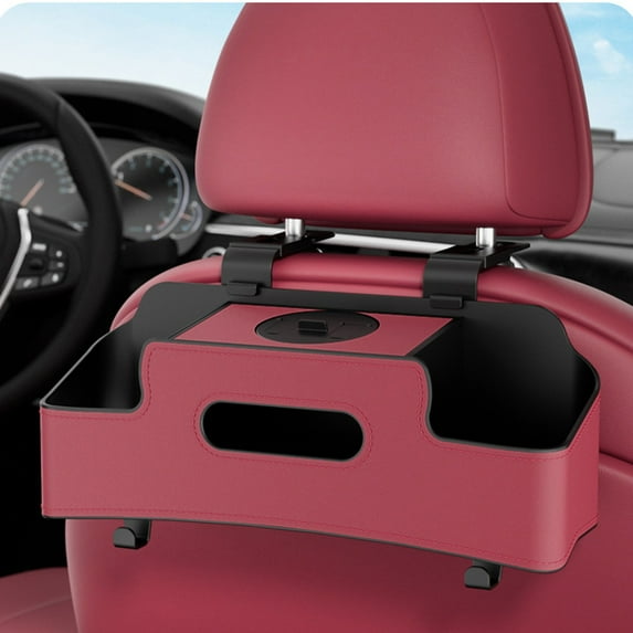 Kieccall Car Seat Back Storage Box Multi-Functional Storage Box Car Tissue Box Water Cup Storage Box Storage Bag