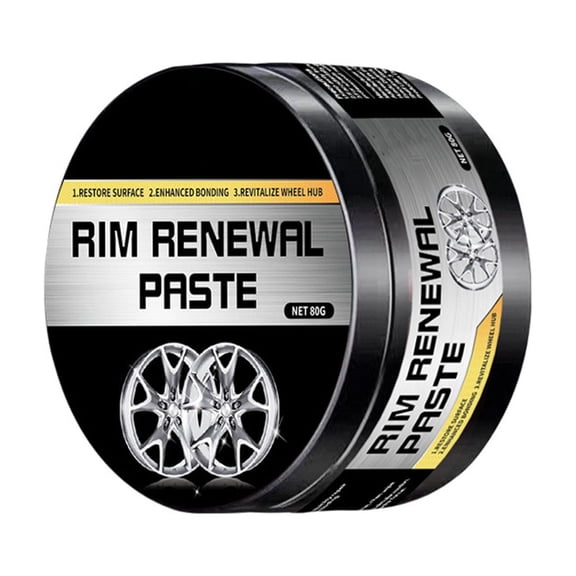 Kieccall Car Wheel Hub Scratch Repair Paste 2.82 oz Oxidation Yellowing Remover Aluminum Alloy Wheel Hub Polishing Care Wax Auto Rim Refurbishment Agent Gift