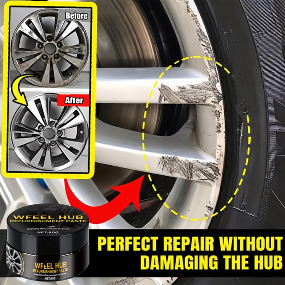 Kieccall Car Wheel Rim Repair Paste 1.76 oz Scratch Remover Refurbishment Agent Gift