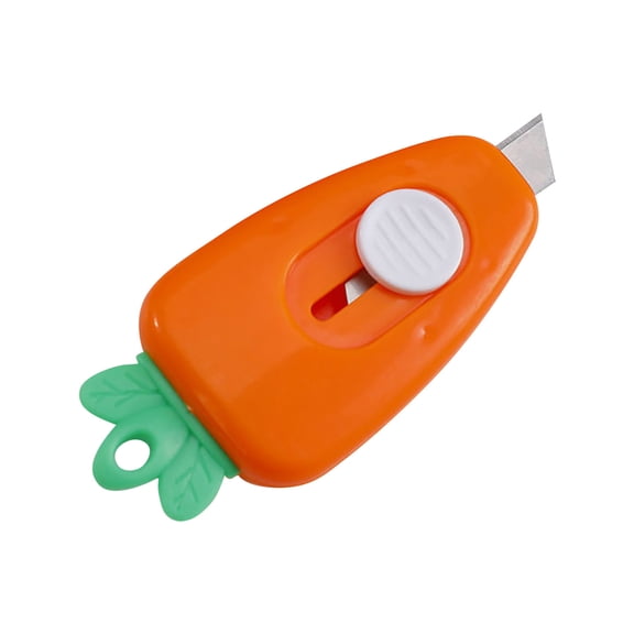 Kieccall Carrot Shaped Utility Knife Daily Paper Cutting Tool Unique Shape Safe Structure For Household Manual Cutting Work Gift