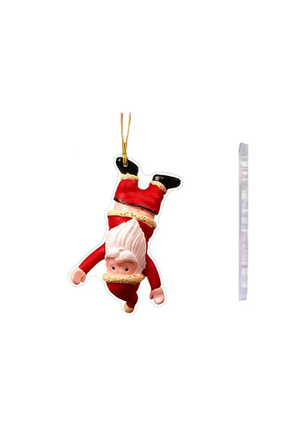 Christmas Santa Acrylic Hanging Ornament Car Interior Key Chain Backpack Decoration