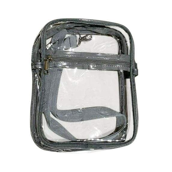 Kieccall Clear Bag Stadium Approved Work & Business Travel Unisex Clear Crossbody Shoulder Bag