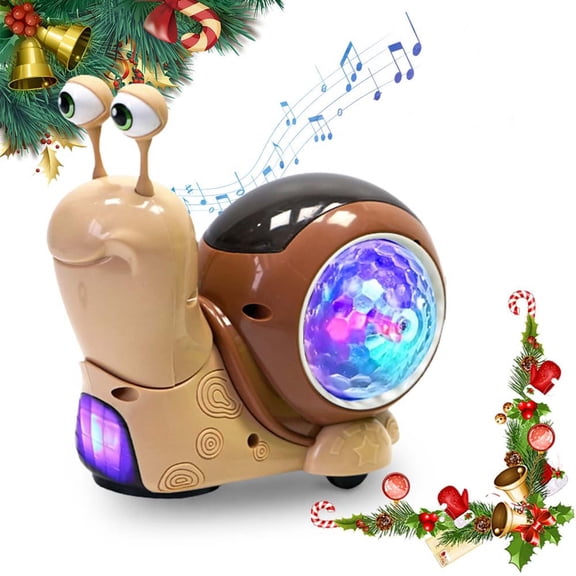 Kieccall Crawling Toy with Music and Lights, Automatic Interactive Dancing Robot for Fun and Play