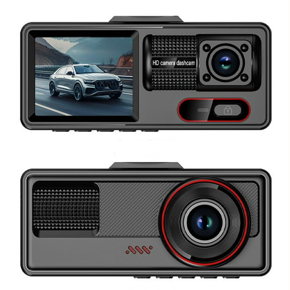 Kieccall Dash Cam Front & Inside 1080P HD - WDR Night Vision, Wide Parking Monitor, Loop Recording & APP Control For In-Car Security