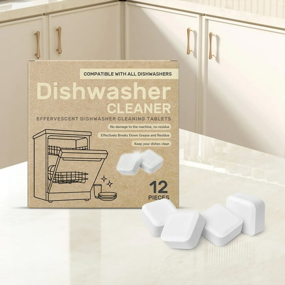 Kieccall Dishwasher Cleaner Tablet Grease Remover Pad for Home Kitchen Dishwasher Cleaning