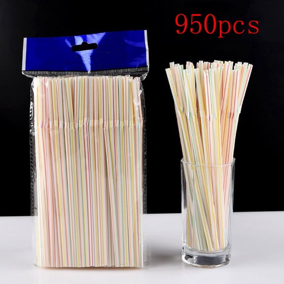 Kieccall Disposable Bent Straw, 8.27 Inch Colorful Single Use Tube for Cold Hot Drink Outdoor Party Beverage Serving