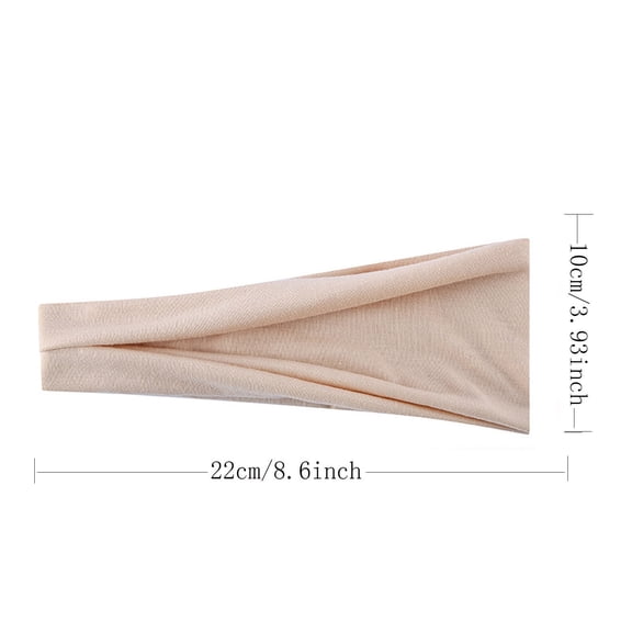 Kieccall Fashion Elastic Headband - Women’s Versatile Wrap Design, Hair Bandana for Yoga, Workouts & Daily Styling