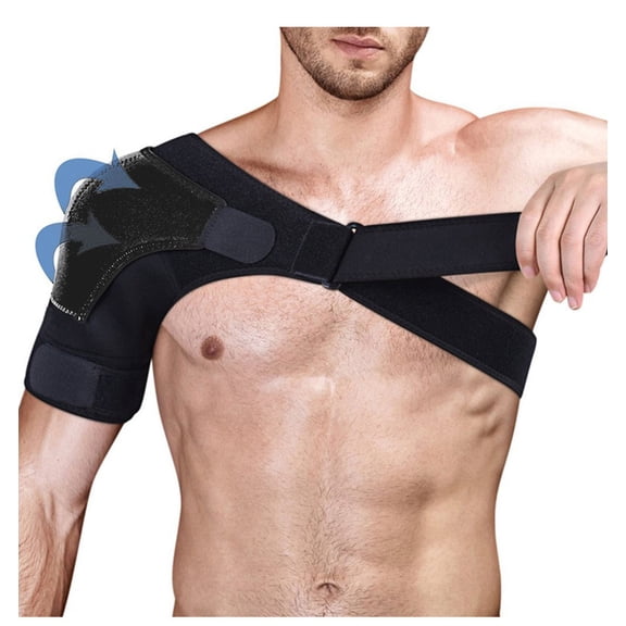 Kieccall Fitness Shoulder Support Strap, Adjustable Breathable Protective Belt for Daily Workout Training and Body Protection Gift