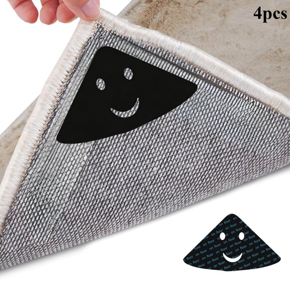 Kieccall Floor Mat Anti Slip Pad Gripper Sticker, Adhesive Anti Skid Patch for Bathroom Entryway Kitchen Rug Mat Prevent Sliding Household Floor Safety Protection Gift