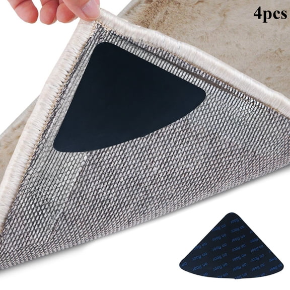 Kieccall Floor Mat Anti Slip Pad Gripper Sticker, Adhesive Anti Skid Patch for Bathroom Entryway Kitchen Rug Mat Prevent Sliding Household Floor Safety Protection Gift