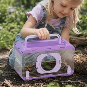 Kieccall Foldable Clear Insect Observation Container Educational Exploration Toy Gift