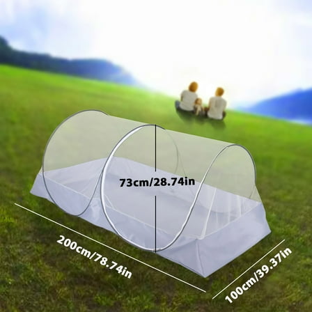 Kieccall Folding Netting Bed Tent Portable Mosquito Netting With Bottom Camping Tent Fine Mesh Mosquito Net For Adults Travel Camping Backyards