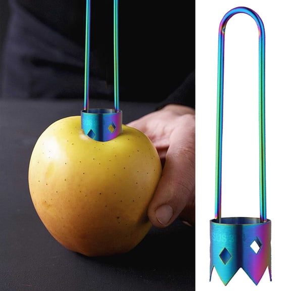 Kieccall Fruit Corer Stainless Steel Fruit Seed Remover Hole Puncher for Apple Pear Core Removal and Kitchen Fruit Prep