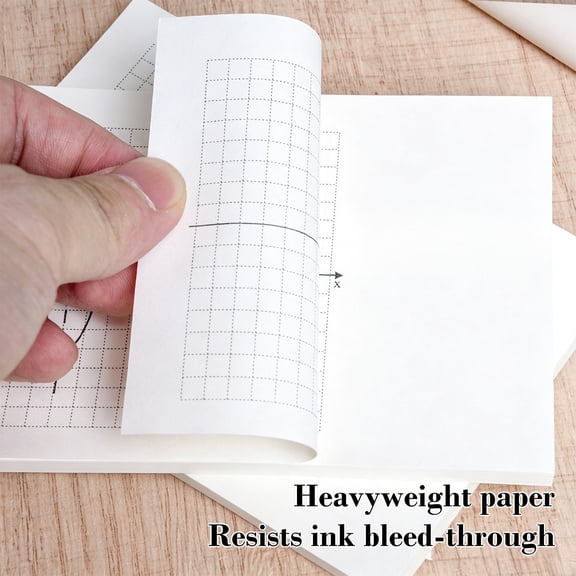 Kieccall Grid Notepad Coordinate Paper Pad Thickened coordinate grid notepad non adhesive easy tear paper for office daily drawing writing and note recording Gift
