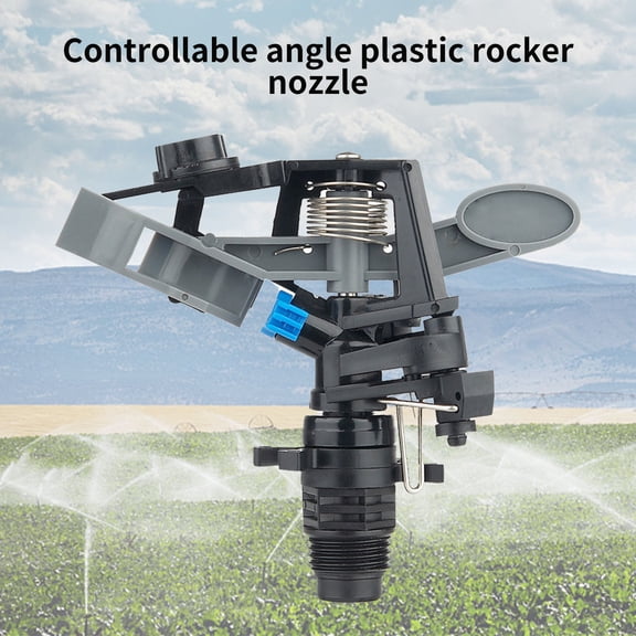 Kieccall Half Inch Plastic Impact Sprinkler Head Adjustable Angle Heavy Duty for Lawn Garden Yard Agricultural Irrigation Watering System Gift
