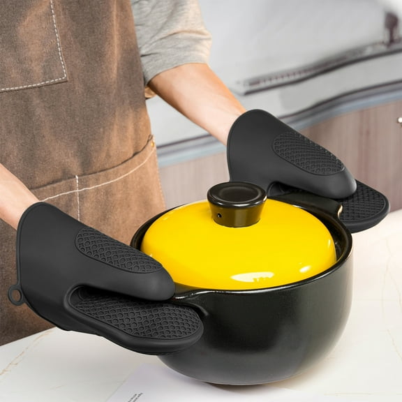 Kieccall Heat Resistant Silicone Pot Clip Insulated Kitchen Tool for Home Oven Baking and Cookware Handling