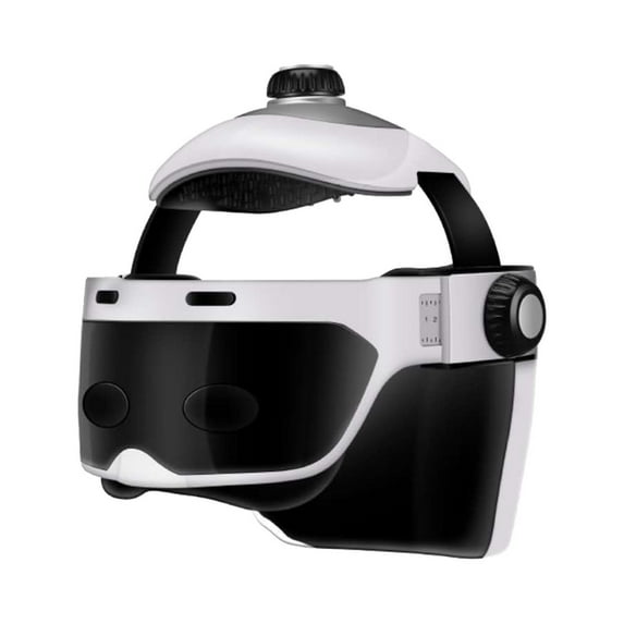 Kieccall Heated Eye & Neck Massage Helmet - Kneading, Compression & Scratching Modes - Ergonomic Design for Headache Relief, Stress Reduction & Better Sleep