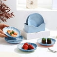 thumbnail image 1 of Kieccall Household Bone Plate Set Table Waste Dish with Base 5 Piece Small Plates for Fruit Snack and Kitchen, 1 of 6