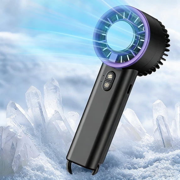 Kieccall Ice Cooling Handheld Fan Portable Personal Cooling Device For Outdoor Travel Office Summer Fast Cooling