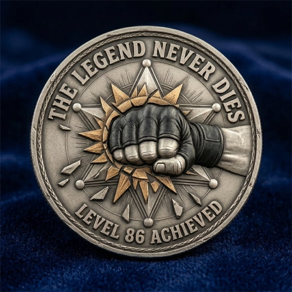 Kieccall Immortal Memorial Coin Eternal Tribute Medallion for Memorial Collections Inspirational Keepsakes and Honorary Display Gift