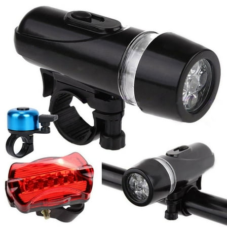 Kieccall Lamp Bike Front Led Light + Rear Flashlight