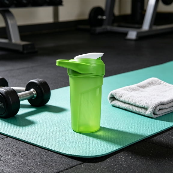 Kieccall Large Capacity Shaker Water Bottle 16.91 Fluid Ounce With Mixing Ball Scale Gift