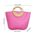 thumbnail image 1 of Kieccall Large Capacity Straw Woven Tote Bag Summer Beach Handbag for Women Gift, 1 of 6