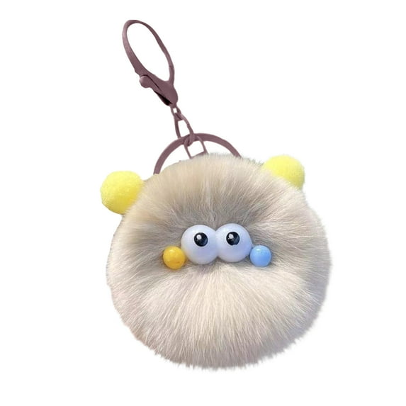 Kieccall Mini Briquette-Shaped Car Keychain Pendant - Cute Doll Accessory, Gift for Bags & Backpacks