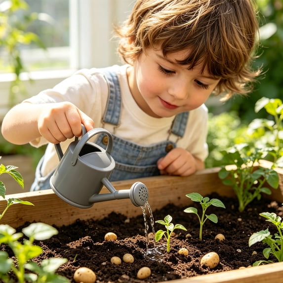 Kieccall Mini Watering Can Small Sprinkler Pot For Balcony Potted Plant Watering And Backyard Garden Care Great For Spring Seasonal Gardening And Daily Household Greenery Maintenance Gift