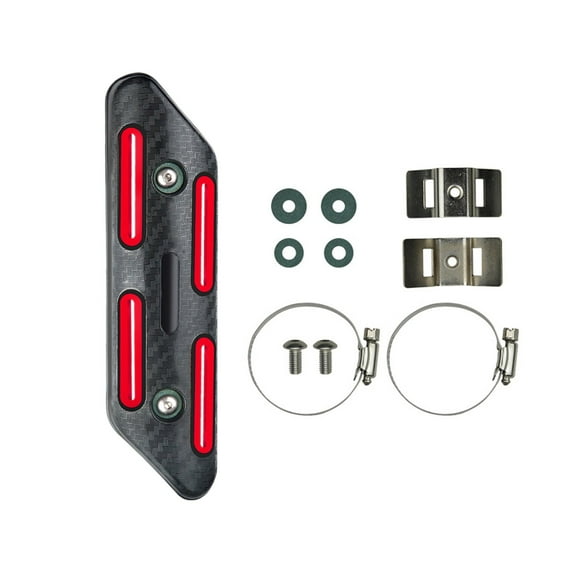 Kieccall Motorcycle Exhaust Pipe Heat Shield - Decorative Protective Cover, Stylish Modification Accessory for Bike Exhaust Systems