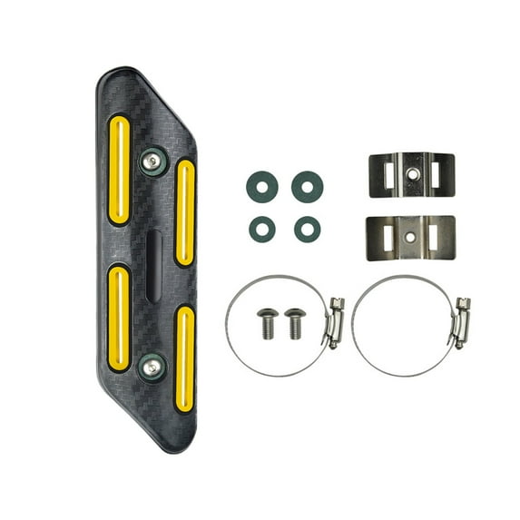 Kieccall Motorcycle Exhaust Pipe Heat Shield - Decorative Protective Cover, Stylish Modification Accessory for Bike Exhaust Systems