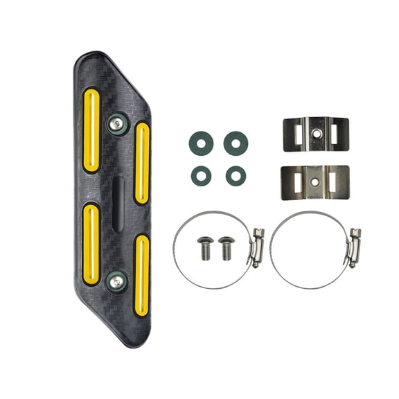 Kieccall Motorcycle Exhaust Pipe Heat Shield - Decorative Protective Cover, Stylish Modification Accessory for Bike Exhaust Systems