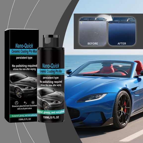 Kieccall Nano Ceramic Car Coating Protectant, High Efficiency Vehicle Care Agent for Paint Surface Anti Fouling Weather Resistance Protection Gift