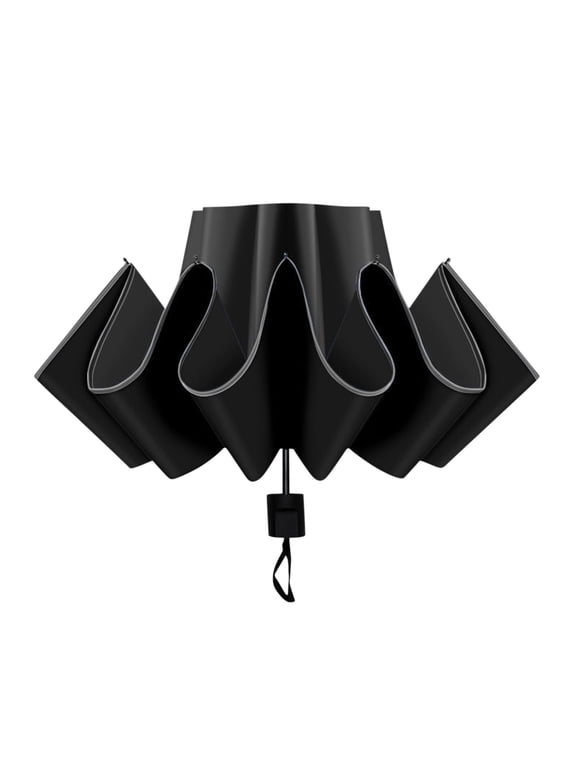 Non‑Automatic 8‑Bone Reverse Black‑Coat Folding Sun Umbrella, Compact Lightweight Sun‑Shade Umbrella for Travel Trip, Portable Outdoor Rain‑Sun Dual‑Use Umbrella for Daily Commute Gift